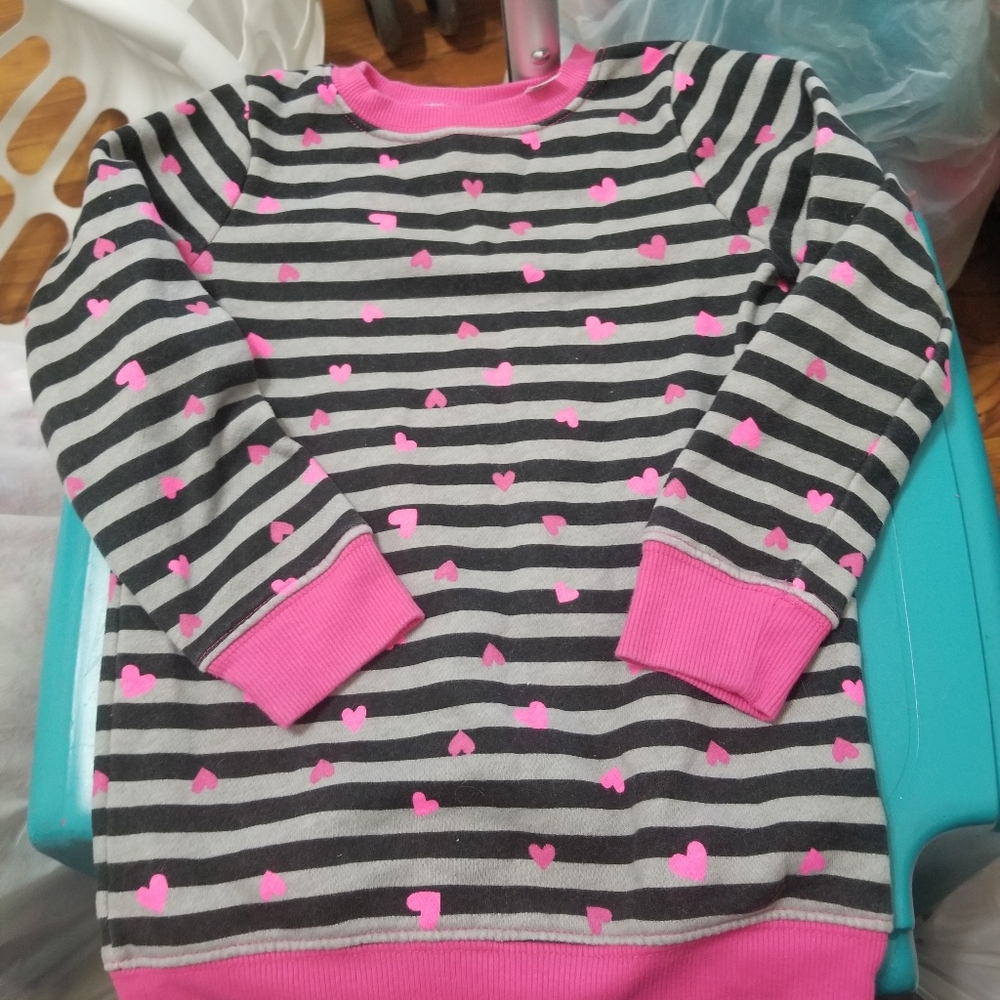 Black/Gray Tunic Sweatshirt